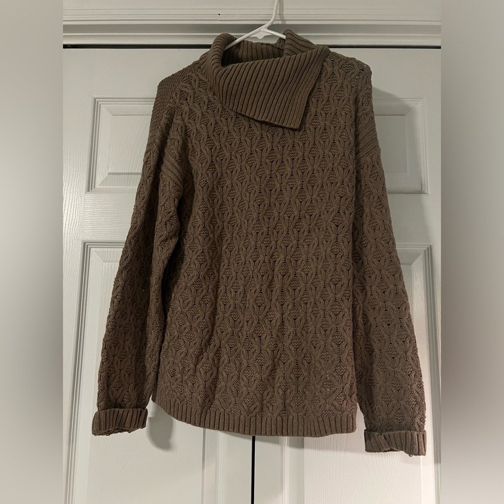 Jean Pierre Brown Knitted Sweater Woman’s Size Medium